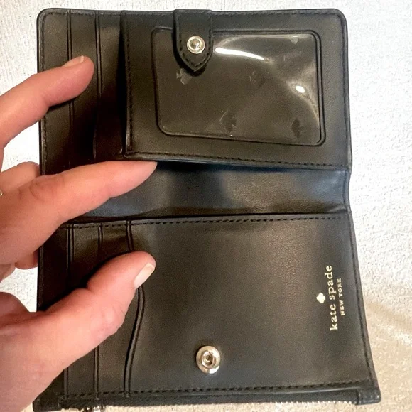 KATE SPADE - NEVER USED. Small wallet fits smaller crossbody or pocket. - Picture 5 of 9